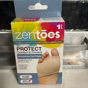 🦶🏻NWT Zentoes Metatarsal Gel Pads for Ball of Foot Pain